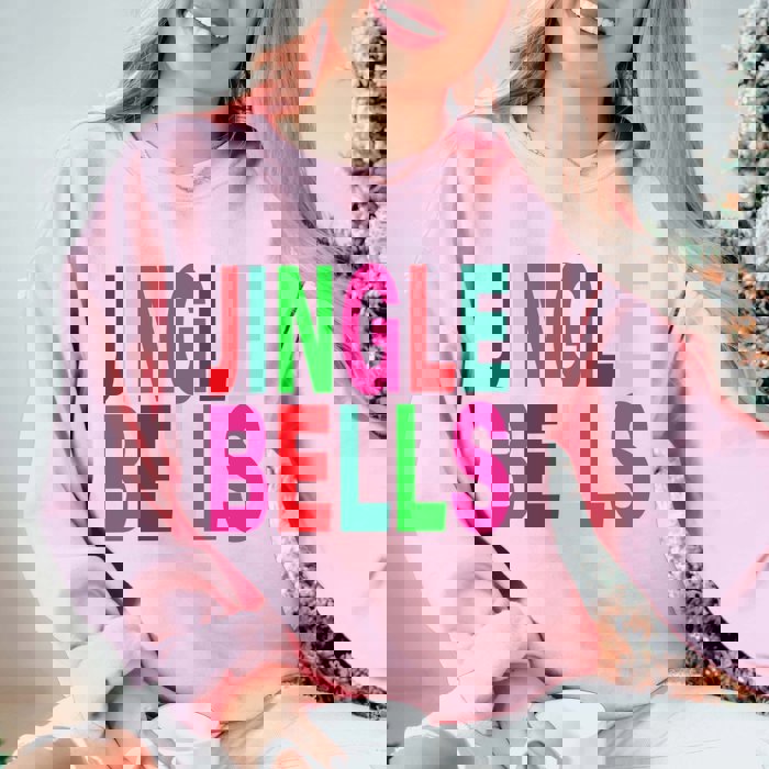Jingle Bells Colorful Graphic Sweatshirt