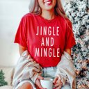 2X Red Jingle and Mingle Comfort Colors Graphic Tee