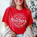 2X Red Jolliest Bunch Of Teachers Comfort Colors Graphic Tee