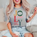  Jolly and Joyful Comfort Color Graphic Tee