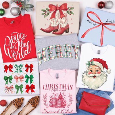Joy To The World Christmas Sweatshirts – Jolly, Merry, and Peppermint Mocha Holiday Collection