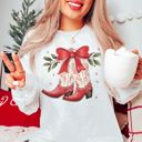 Small Ash Joy To The World Christmas Sweatshirts – Jolly, Merry, and Peppermint Mocha Holiday Collection