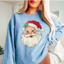 XL Light Blue Joy To The World Christmas Sweatshirts – Jolly, Merry, and Peppermint Mocha Holiday Collection