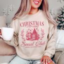 Large Sand Joy To The World Christmas Sweatshirts – Jolly, Merry, and Peppermint Mocha Holiday Collection