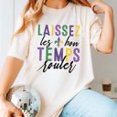 2X Ivory Laissez Les Bon Temps Roule Comfort Color Tee