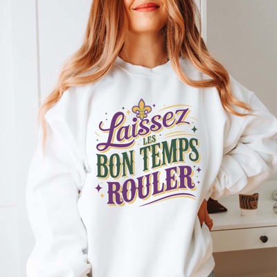 Laissez Les Bon Temps Rouler Graphic Sweatshirt