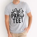 Large Athletic Grey Lets Par Tee Graphic Tee