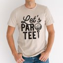 Large Tan Lets Par Tee Graphic Tee