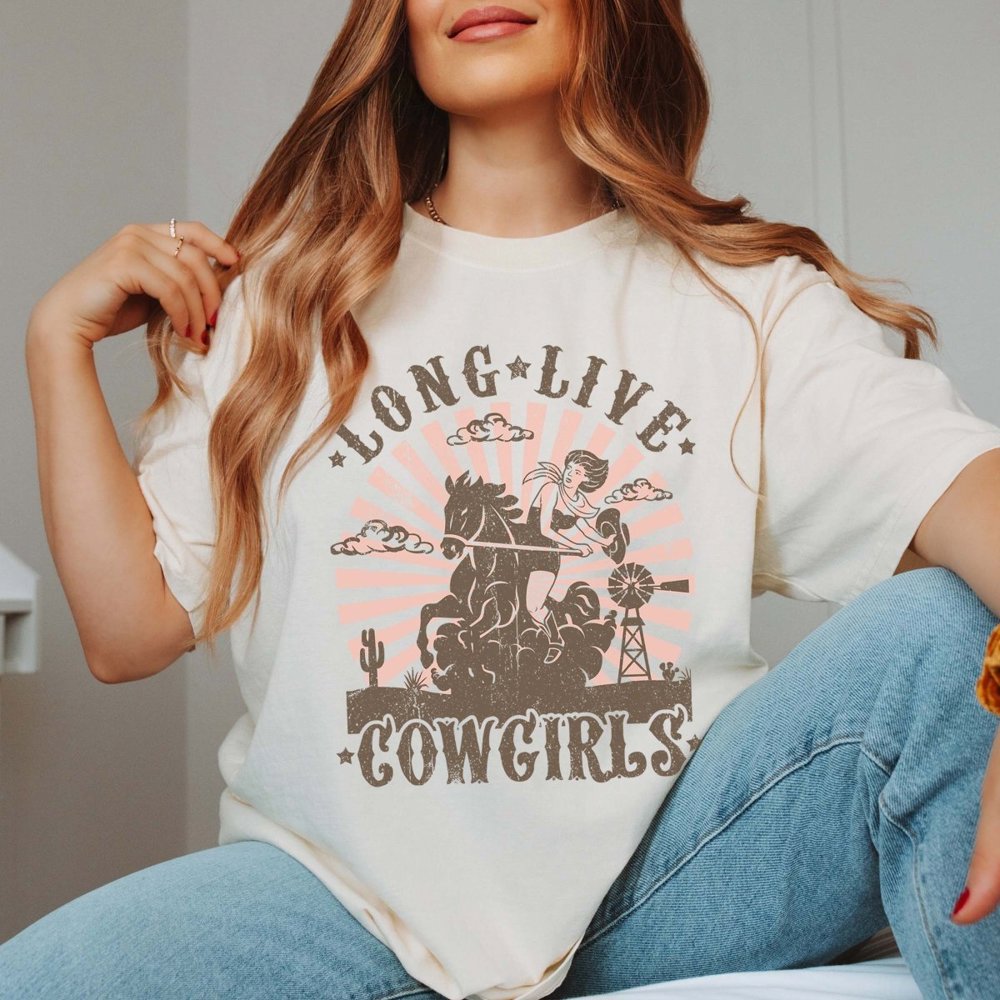 Long Live Cowgirls Comfort Color Tee