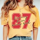 2X Mustard Loving Him was Red Comfort Color Tee