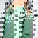 XL Light Green Lucky Charm Comfort Colors Crew Sweatshirt