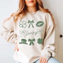  Lucky Collage Graphic Sweatshirt