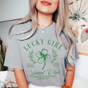 2X Grey Lucky Girl Social Club Comfort Color Tee