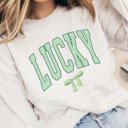 2X Ash Lucky Green Bow Sweatshirt