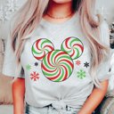 Large Athletic Grey Magical Peppermint Swirl Bella Graphic Tee