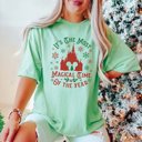 Large Mint Magical Time Of Year Red Castle Bella Graphic Tee