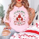 2X Pink Magical Time Of Year Red Castle Bella Graphic Tee