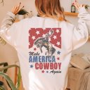  Make America Cowboy Again Back Design Sweatshirt