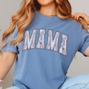  MAMA Baseball Letters Comfort Color Tee