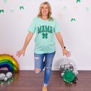  Mama Green Bow Bella Graphic Tee