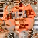2X Heather Orange Mama Spider Web Pattern Bella Graphic Tee