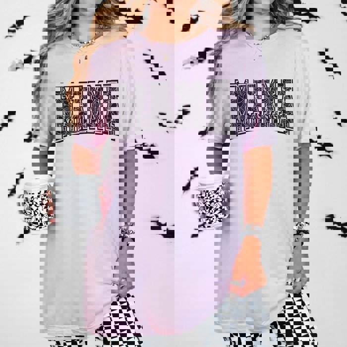 Mama Spider Web Pattern Bella Graphic Tee