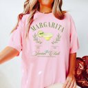 Large Blossom Margarita Social Club Comfort Color Tee