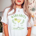 Large White Margarita Social Club Comfort Color Tee