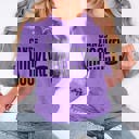 2X Heather Purple Personalized Favorite Team Mascot Graphic Tee – Bella