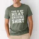 Large Military Meat Smoking Shirt Grilling Graphic Tee