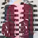 Small Maroon Meet Me In The Bleachers Graphic Sweatshirt With Front & Back Design