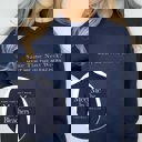2X Navy Meet Me In The Bleachers Graphic Sweatshirt With Front & Back Design