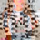 XL Pepper Merry And Bright Bow Tree With Stripes Comfort Color Graphic Tee