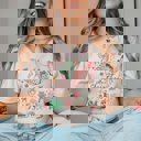 XL Natural Merry Christmas Collage Bella Graphic Tee