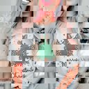 2X Ash Merry Christmas Leopard Trees & Bow Bella Graphic Tee