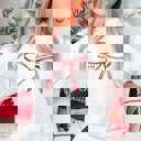 XL Ash Merry Christmas Red Bow Graphic Sweatshirt