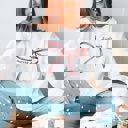 2X White Merry Christmas Red Bow Graphic Sweatshirt