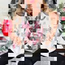 XL Ivory Merry Sketch Christmas Icons Comfort Color Graphic Tee