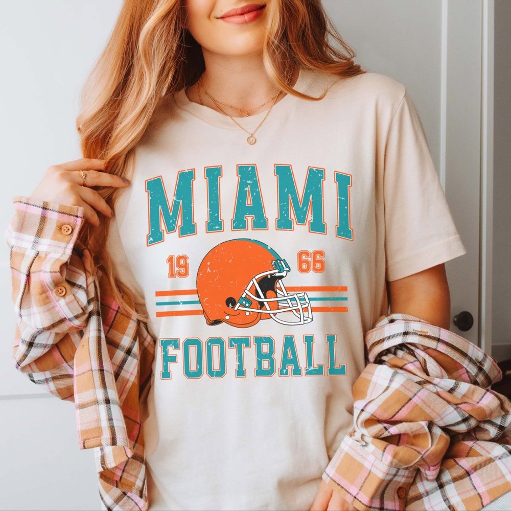 Miami Football Bella Graphic Tee