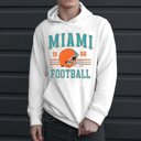  Miami Football Graphic Hoodie