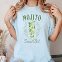 Large Chambray Mojito Social Club Comfort Color Tee