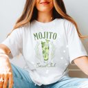 Large White Mojito Social Club Comfort Color Tee