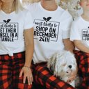 2X Natural Most Likley - Christmas Group Bella Graphic Tees