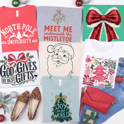 Most Wonderful Time of the Year Bella Canvas Tees – Joyful Christmas Graphic Tees for Women