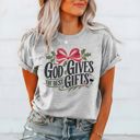 XL Athletic Grey Most Wonderful Time of the Year Bella Canvas Tees – Joyful Christmas Graphic Tees for Women