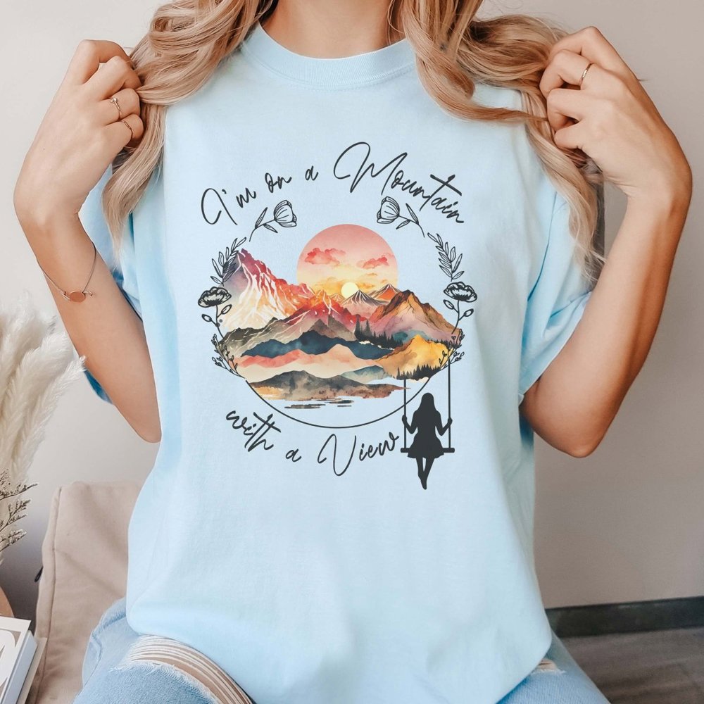 Mountain With A View Comfort Color Tee