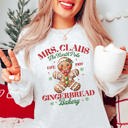  Mrs. Claus Gingerbread Bakery Graphic Sweatshirt