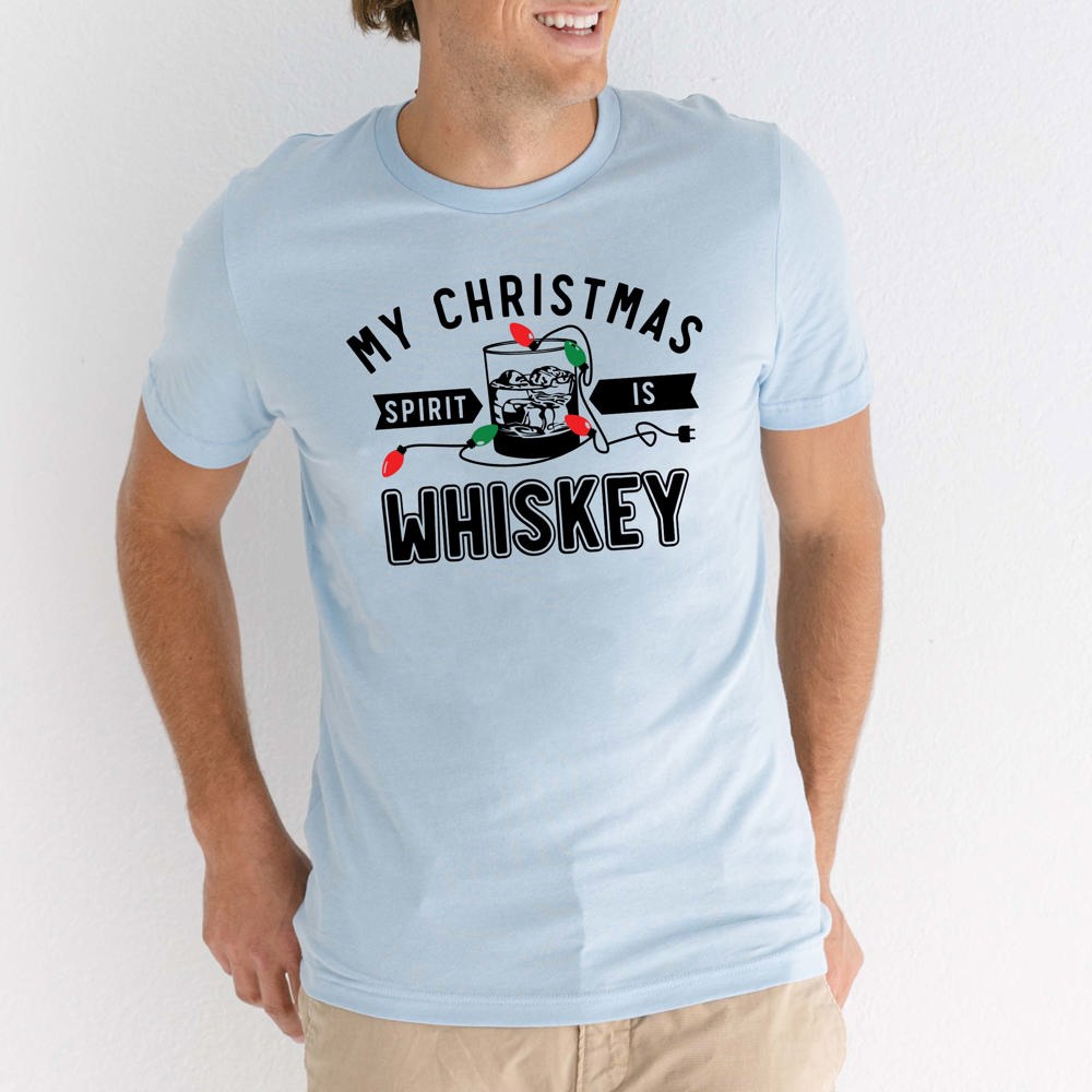 My Christmas Spirit Is Whiskey Graphic Tee