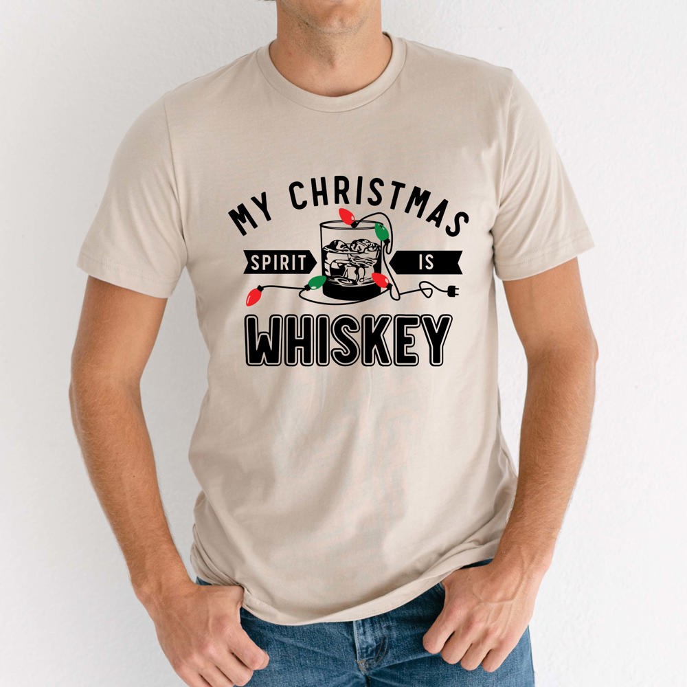 My Christmas Spirit Is Whiskey Graphic Tee