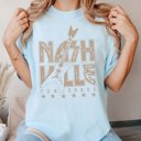 2X Chambray Nashville Tennessee Guitar Comfort Color Tee